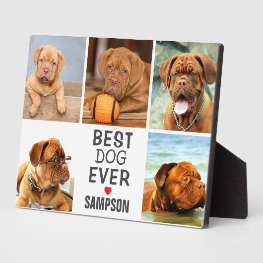 Moderne beste hond ooit fotocollage | Pet Fotoplaat (Zijkant)