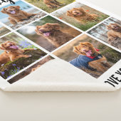 Moderne beste hond ooit White Photo Collage Sherpa Deken (3/4)