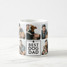 Moderne Beste Hond Papa 7-Foto Collage