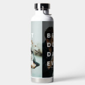 Moderne BESTE HONDENPAPA OOIT Aangepaste Foto Waterfles (Links)