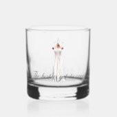 Moderne 'Beste is nog komen' Bruids Toasting Whisky Glas (Voorkant)