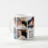 Moderne Beste Kattenmoeder 7-Foto Collage Koffiemok (Voorkant links)