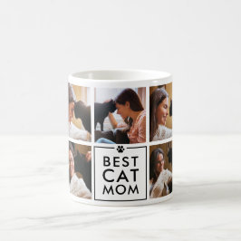 Moderne Beste Kattenmoeder 7-Foto Collage Koffiemok