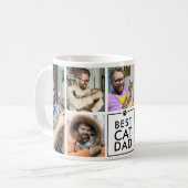 Moderne Beste Kattenvader 7-Foto Collage Koffiemok (Voorkant links)