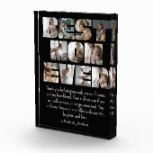 Moderne beste mam ooit 11 foto's collage zwart (Rechts)