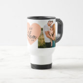 Moderne beste mam ooit 4 foto reisbeker (Voorkant rechts)