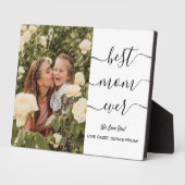 Moderne beste mam ooit foto Eenvoudig script legan Fotoplaat (Zijkant)