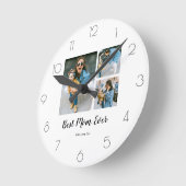 Moderne beste mam ooit foto-inkuilkorft voor mam ronde klok (Hoek)