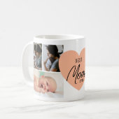 Moderne beste mam ooit foto koffiemok (Voorkant links)