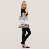 Moderne beste mam ooit foto tote bag (Op model)