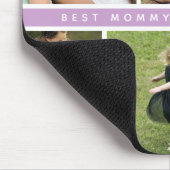Moderne Beste Mama Fotocollage Paarse Muismat (Hoek)