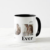 Moderne beste mama ooit 3 foto's collage wit mok (Voorkant rechts)