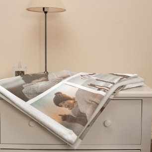 Moderne beste mama ooit   Fotocollage Sherpa Deken