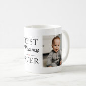 Moderne beste mammie ooit foto koffiemok (Voorkant rechts)