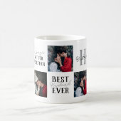 Moderne Beste Man Ooit 5 Fotocollage Koffiemok (Center)