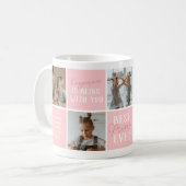 Moderne Beste Mimi Ooit Foto Collage Roze Koffiemok (Voorkant links)