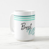 Moderne Beste Moeder Moederdag Koffiemok (Voorkant links)