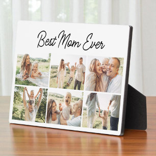 Moderne 'Beste Moeder Ooit' Aangepaste 6 Foto Coll Fotoplaat