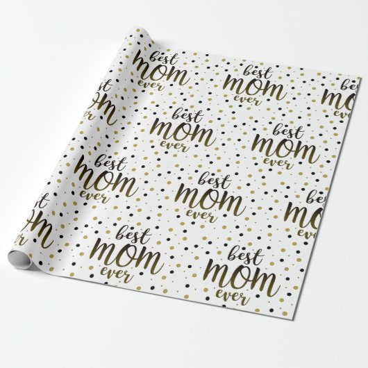 Moderne Beste Moeder Ooit Cadeaupapier (Uitgerold)