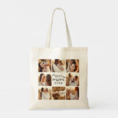 Moderne 'Beste moeder ooit' gepersonaliseerde foto Tote Bag (Achterkant)