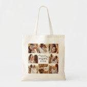 Moderne 'Beste moeder ooit' gepersonaliseerde foto Tote Bag (Voorkant)