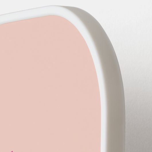 Moderne Beste Moeder Ooit Hot Pink Script Foto Pickleball Paddle (Links Detail)