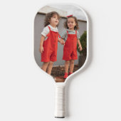 Moderne Beste Moeder Ooit Hot Pink Script Foto Pickleball Paddle (Achterkant)