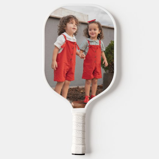 Moderne Beste Moeder Ooit Hot Pink Script Foto Pickleball Paddle (Achterkant)