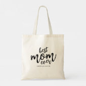 Moderne Beste Moeder Ooit Mam Kinderen Naam Script Tote Bag (Achterkant)