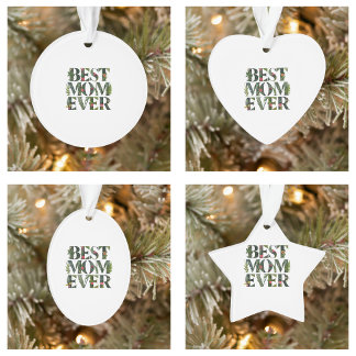 Moderne Beste Moeder Ooit Schattige Bloemen En Gro Ornament