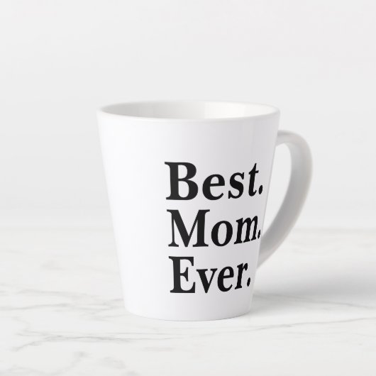 Moderne Beste Moeder Ooit Typografie Modern Mimima Latte Mok (Rechterhoek)