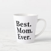 Moderne Beste Moeder Ooit Typografie Modern Mimima Latte Mok (Rechts)
