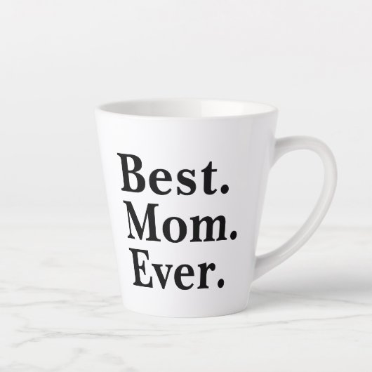 Moderne Beste Moeder Ooit Typografie Modern Mimima Latte Mok (Rechts)