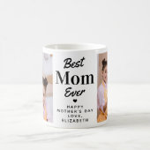 Moderne Beste MOM Ooit Moederdag Custom 2 Foto Koffiemok (Center)