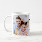 Moderne Beste MOM Ooit Moederdag Custom 2 Foto Koffiemok (Links)