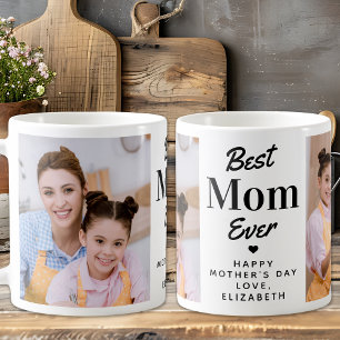 Moderne Beste MOM Ooit Moederdag Custom 2 Foto Koffiemok