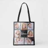 Moderne BESTE NANA OOIT 7 Fotocollage Custom Tote Bag (Voorkant)