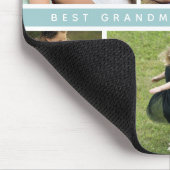 Moderne Beste Oma Foto Collage Paars Muismat (Hoek)