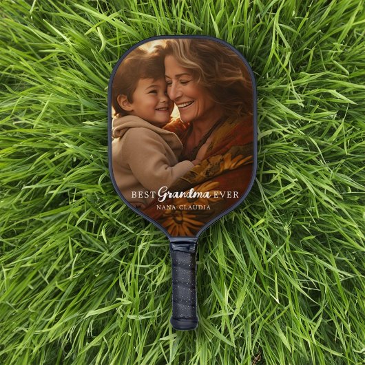 Moderne beste oma of grootouder foto pickleball paddle