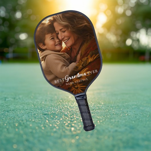 Moderne beste oma of grootouder foto pickleball paddle