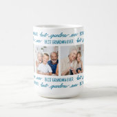 Moderne beste oma ooit gepersonaliseerd 4 foto koffiemok (Center)