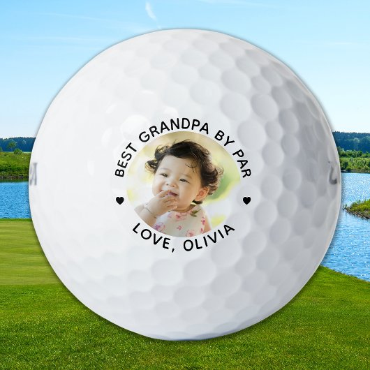 Moderne beste OPA door Par aangepaste foto Golfballen