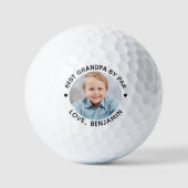 Moderne Beste OPA door Par Gepersonaliseerde foto Golfballen (Voorkant)