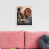 Moderne Beste Opa Ooit Foto Persoonlijk Canvas Afdruk (Insitu (Woonkamer))