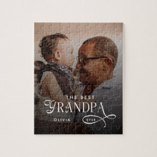 Moderne Beste Opa Ooit Foto Persoonlijk Legpuzzel