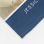 Moderne beste opa ooit fotocollage & namen fleece deken (Hoek)