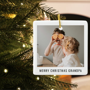 Moderne beste opa ooit geweldige kerstcadeau keramisch ornament
