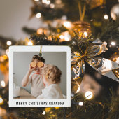 Moderne beste opa ooit geweldige kerstcadeau keramisch ornament