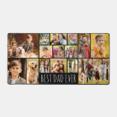 Moderne beste papa ooit 14 fotocollage op maat bureaumat (Voorkant)