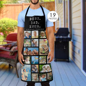 Moderne BESTE PAPA OOIT 19 Foto Collage Op Maat Schort